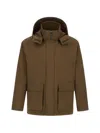 Herno Parka In Compact Light Nylon In Brown