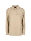 Herno Flap-pocket Long-sleeve Shirt In Neutrals