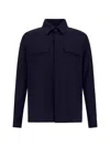Herno Flap-pocket Shirt In Blue
