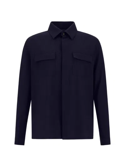 HERNO FLAP-POCKET SHIRT