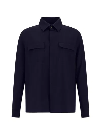 HERNO FLAP-POCKET SHIRT