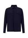 Herno Flap-pocket Shirt In Blue