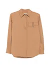 Herno Flap-pocket Shirt In Brown