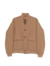 Herno Flap-pockets Bomber Jacket In Brown