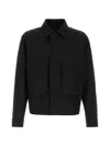 Herno Polyester Jacket With Hood And Pockets In Black