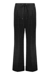 Herno Flared Casual Pants In Black