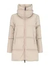 Herno Flared Down Jacket In Neutral