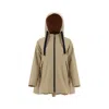 Herno Flared Jacket In Brown