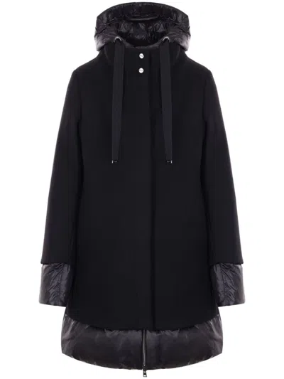 HERNO HERNO FLARED PADDED WOOL COAT CLOTHING