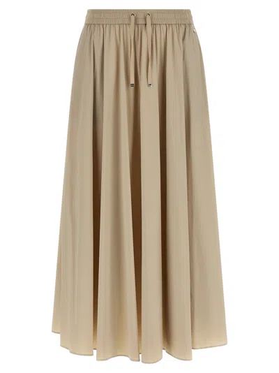 Herno Flared Skirt In Neutral
