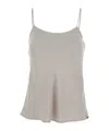 Herno Flared Tech Camisole Top In Neutral