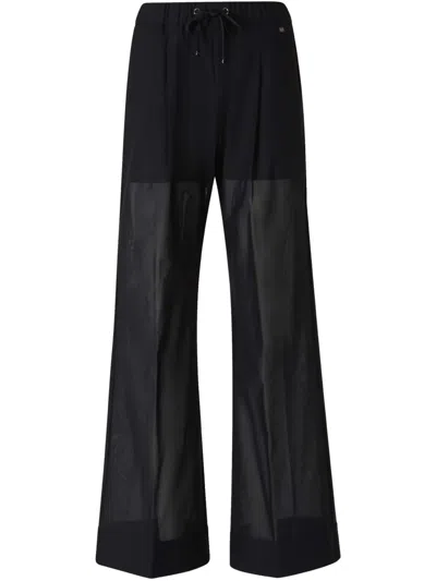 Herno Flared Trousers In Black