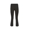 Herno Black Elastane Flared Pants In Black