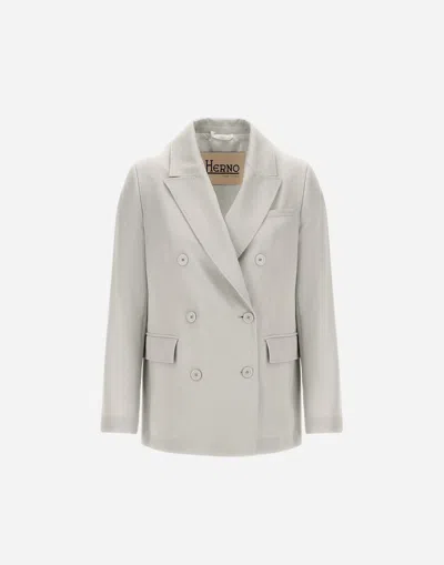 HERNO FLAWLESS WOVEN BLAZER