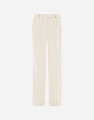 Herno Flawless Woven Trousers In Pink