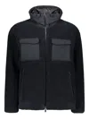 Herno Fleece Puffer Jacket In Black