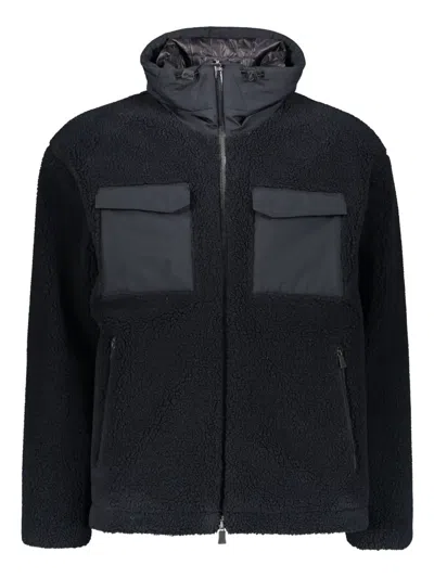HERNO FLEECE PUFFER JACKET