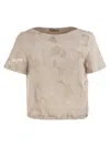 Herno Women Floral Jacquard And New Techno Taffeta Top