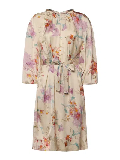 Herno Floral Print Dress In Multi