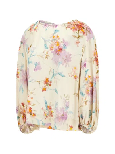 Herno Floral Printed Blouse In Multi
