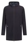 Herno Resort Parka In Travel Nylon Ponente In Blue