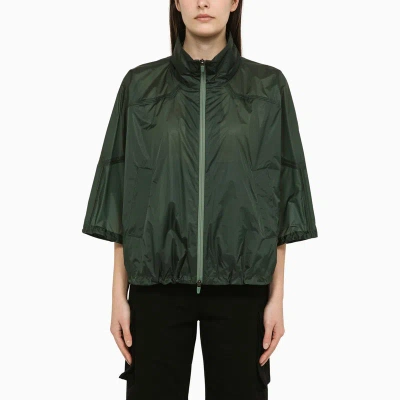 Herno Forest Green Waterproof Jacket With Zip