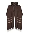 Herno Fringed Tunic In Brown