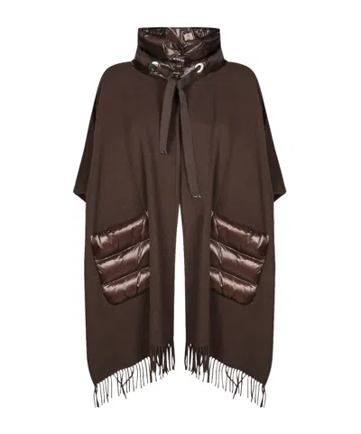 Herno Fringed Tunic In Brown