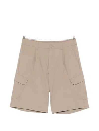 Herno Front Pocket Shorts In Neutral