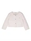 Herno Front Press-stud Fastening Jacket In Pink