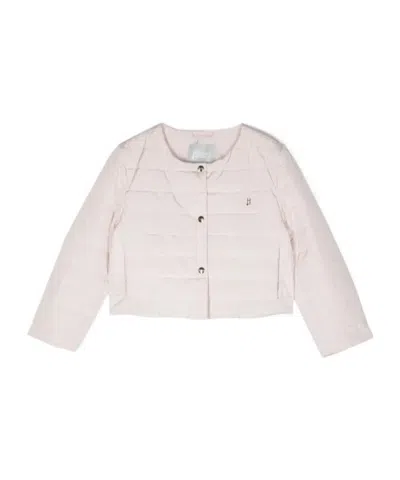 Herno Kids' Front Press-stud Fastening Jacket In Pink
