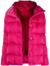 Herno Hooded Padded Jacket In Fuchsia