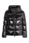 Herno Gloss Down Jacket Cape In Black