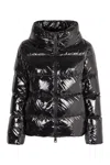 Herno Gloss Down Jacket Cape In Black