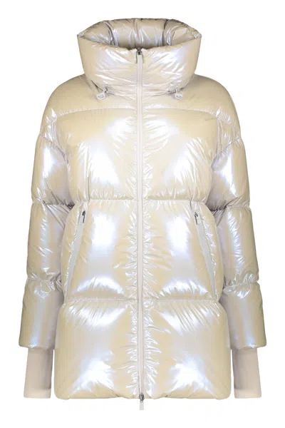 Herno Full Zip Down Jacket In Gray