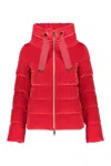 Herno Full Zip Down Jacket In Red