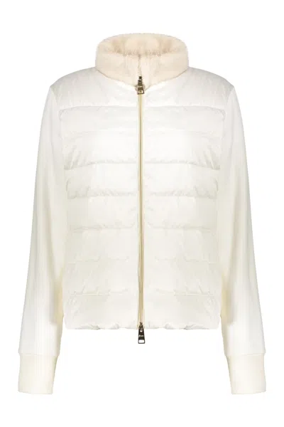 Herno Full Zip Jacket In White