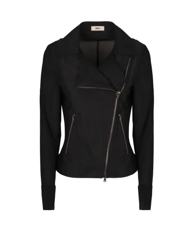 Herno Full Zipper Jacket In Black