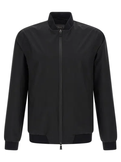 Herno 'functional' Bomber Jacket In Black
