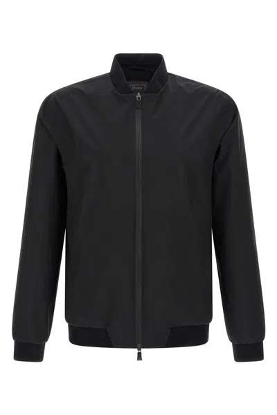 Herno Functional Bomber Jacket In Black