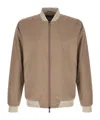 Herno Functional Bomber Jacket In Neutral