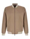 Herno Functional Bomber Jacket In Brown