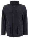 Herno Lightweight Cashmere And Wool Jacket Jackets And Coats Blue In Black