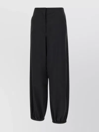 Herno Functional Nylon Trousers Elastic Hem