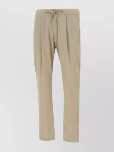 Herno Functional Straight Leg Pants Drawstring In Neutral