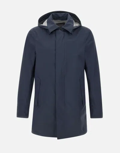 Herno Functional Wardrobe Navy Blue Parka