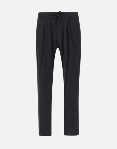 Herno Functional Wardrobe Slim Fit Trousers In Black