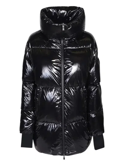 Herno Funnel-neck Jacket In Black