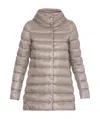 Herno Funnel-neck Padded Coat In Nude