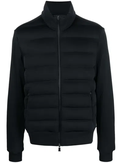Herno Funnel-neck Padded Jacket In Blue